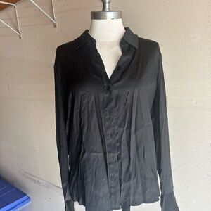 Reformation 100% silk button up